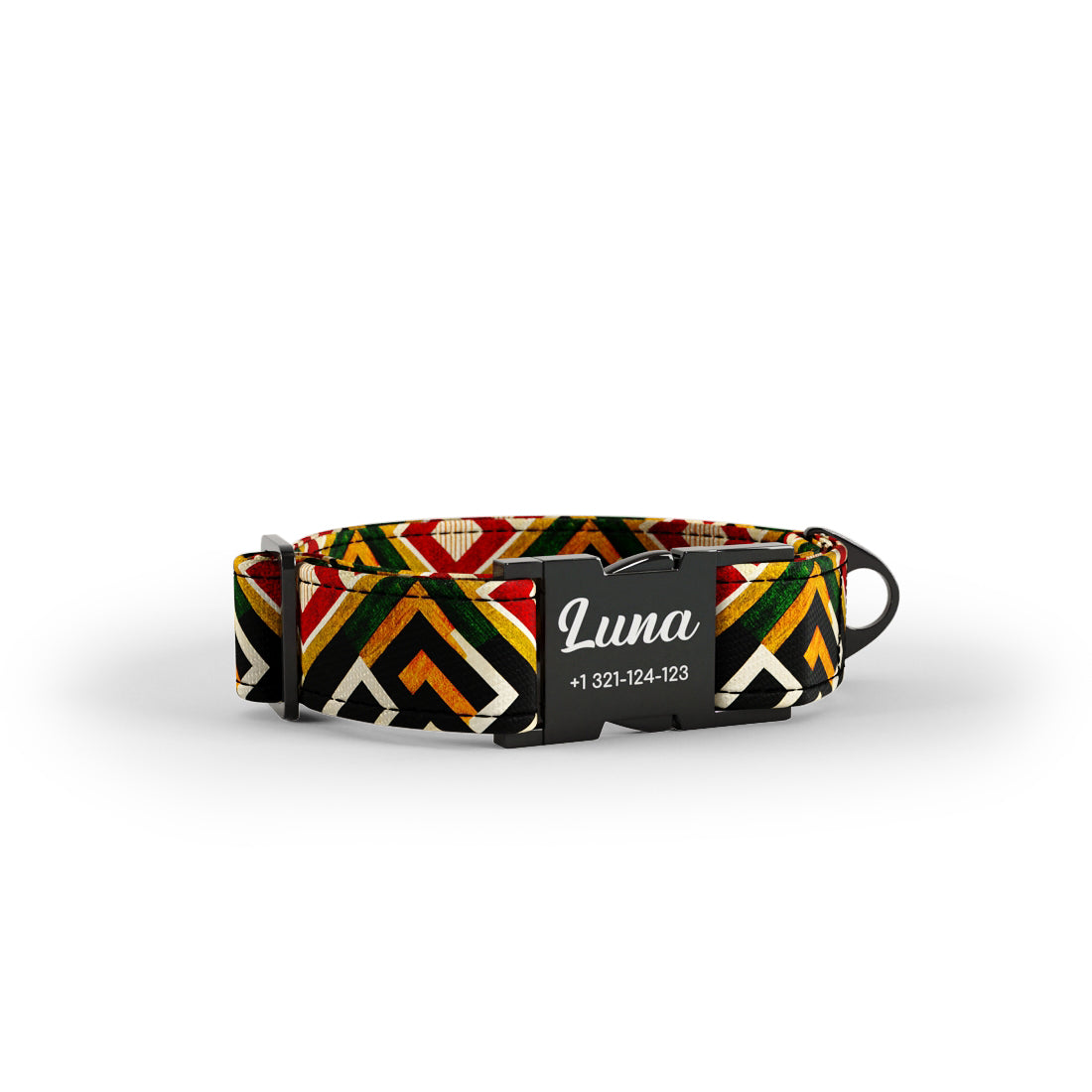 African Portland Personalized Dog Collar