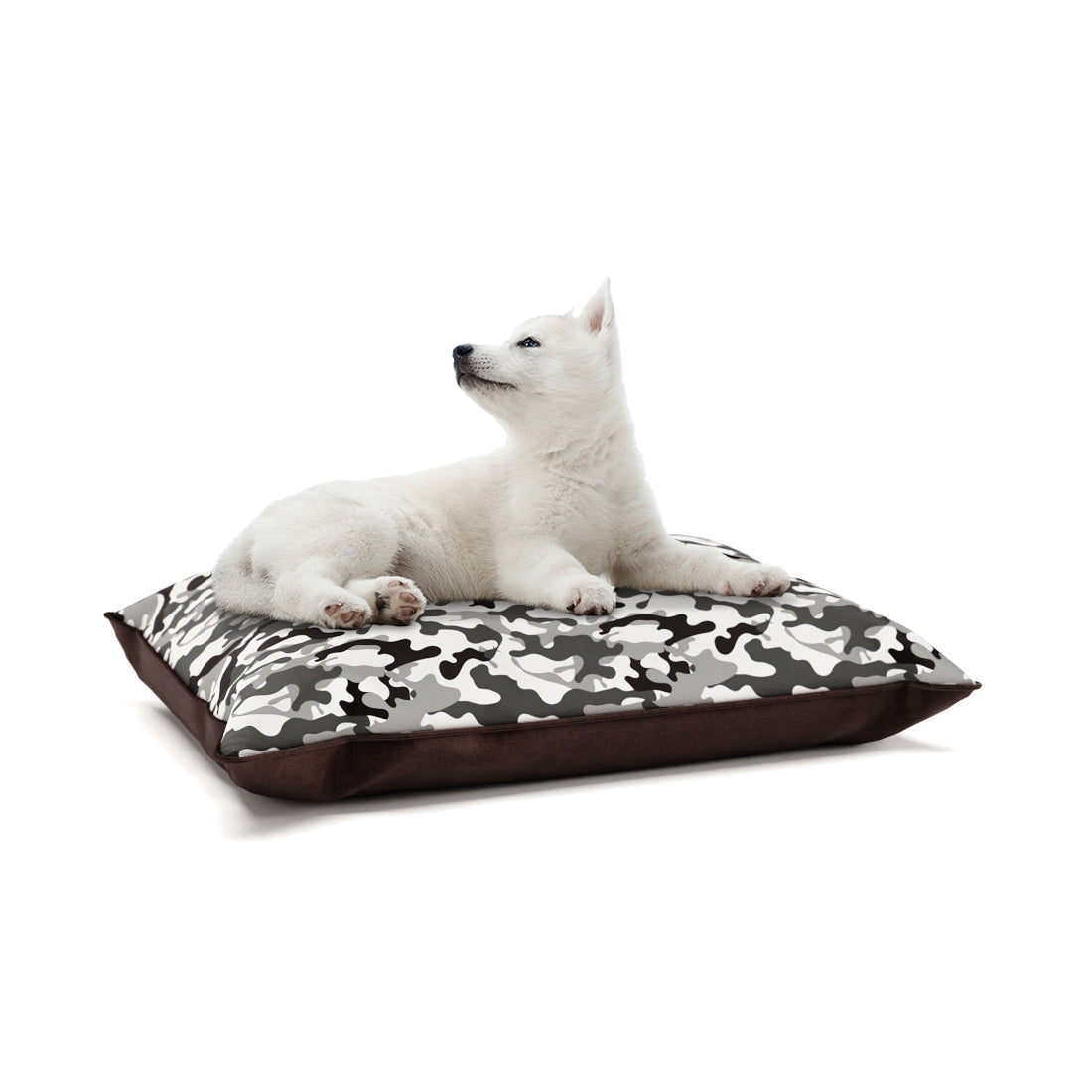 Camoflage Winter Personalized Pillow Style Fashion Dog Bed