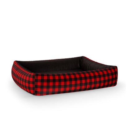 Color Buffalo Royo Personalized Lounge Dog Bed With Sides