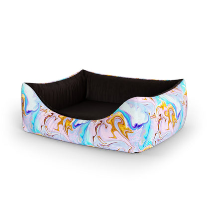 Luxury Marble Luxu Personalized Lounge Dog Bed With Entrance