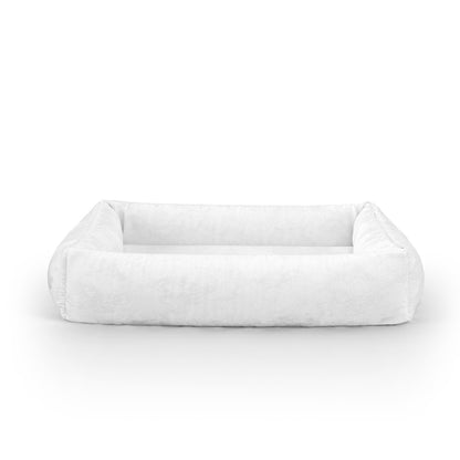 Luxury Velvet Look Issabeline Personalized Lounge Dog Bed With Sides