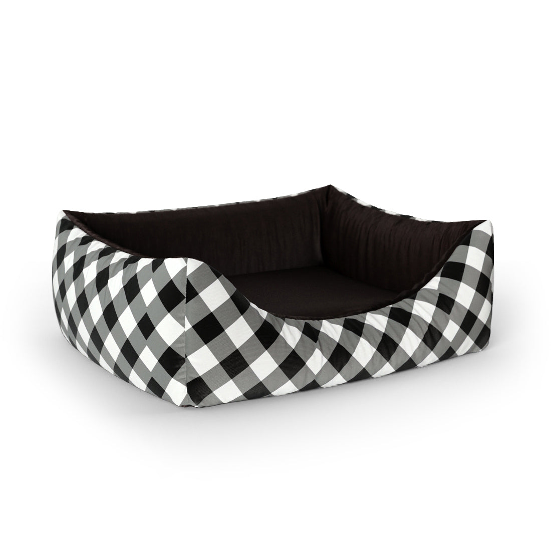 Buffalo Christmas Gunme Personalized Lounge Dog Bed With Entrance