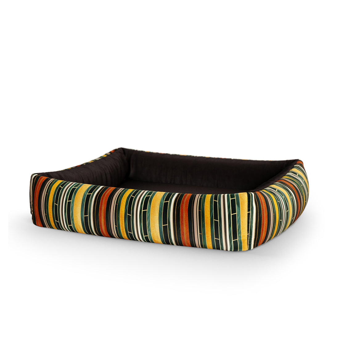 Retro Marble Process Personalized Lounge Dog Bed With Sides