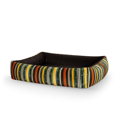 Retro Marble Process Personalized Lounge Dog Bed With Sides