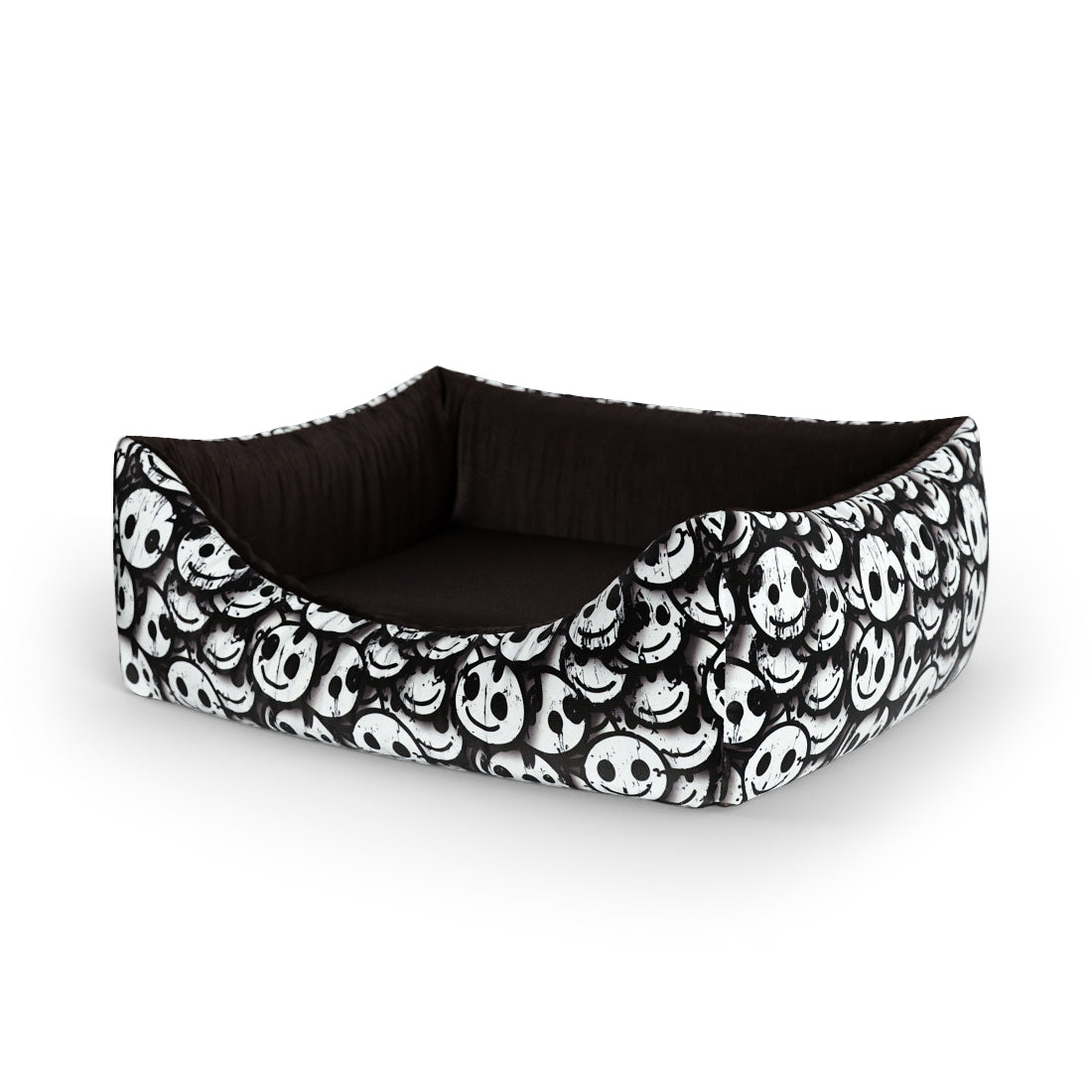 Smiles Eerie Personalized Lounge Dog Bed With Entrance