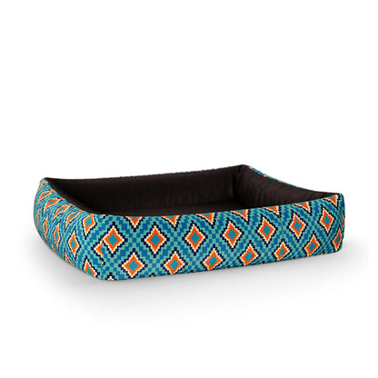 Boho Style Paolo Personalized Lounge Dog Bed With Sides