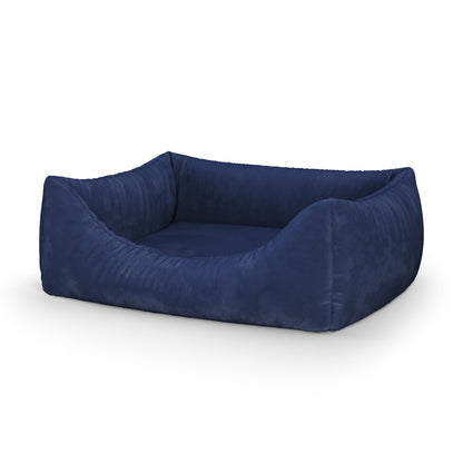 Luxury Velvet Look Royal Personalized Lounge Dog Bed With Entrance