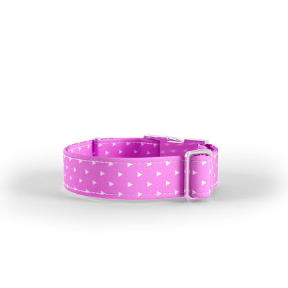 Triangles French Personalized Dog Collar