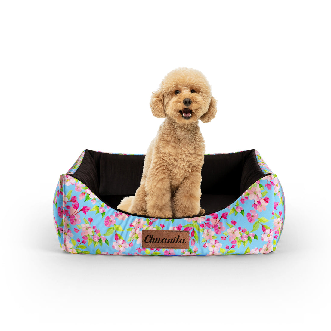 Sakura Uranian Personalized Lounge Dog Bed With Entrance