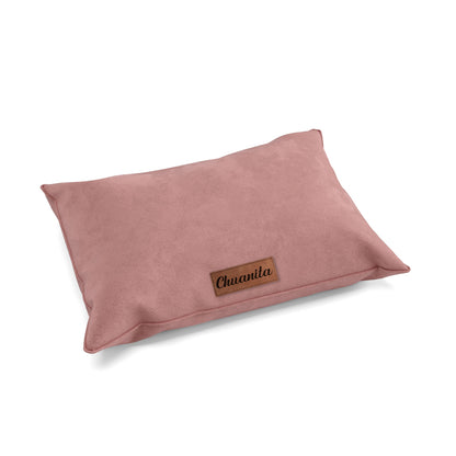 Luxury Velvet Look Indian Personalized Pillow Style Dog Bed