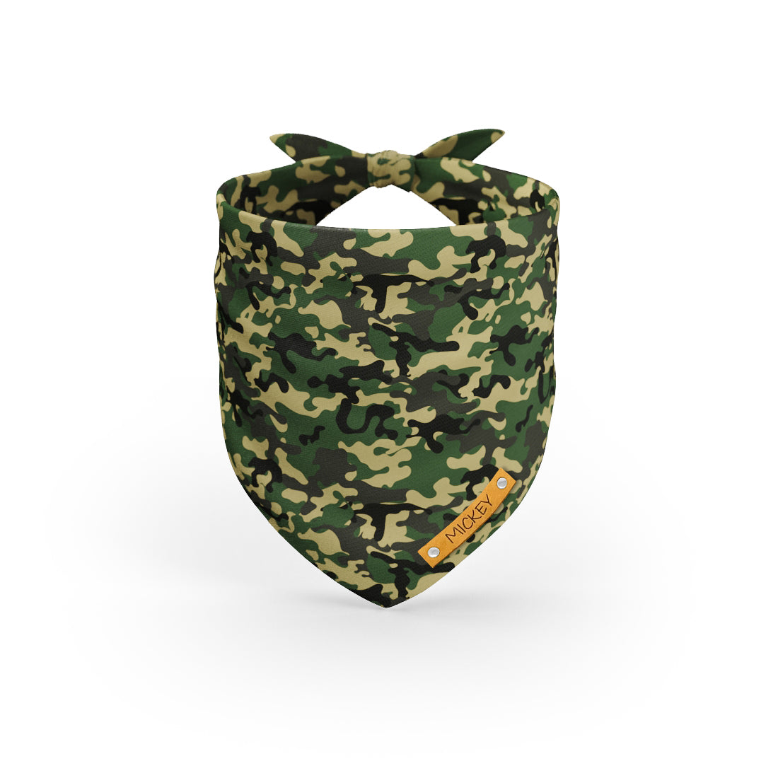 Personalisiertes Hunde-Bandana mit Camouflage-Muster in Cadmium