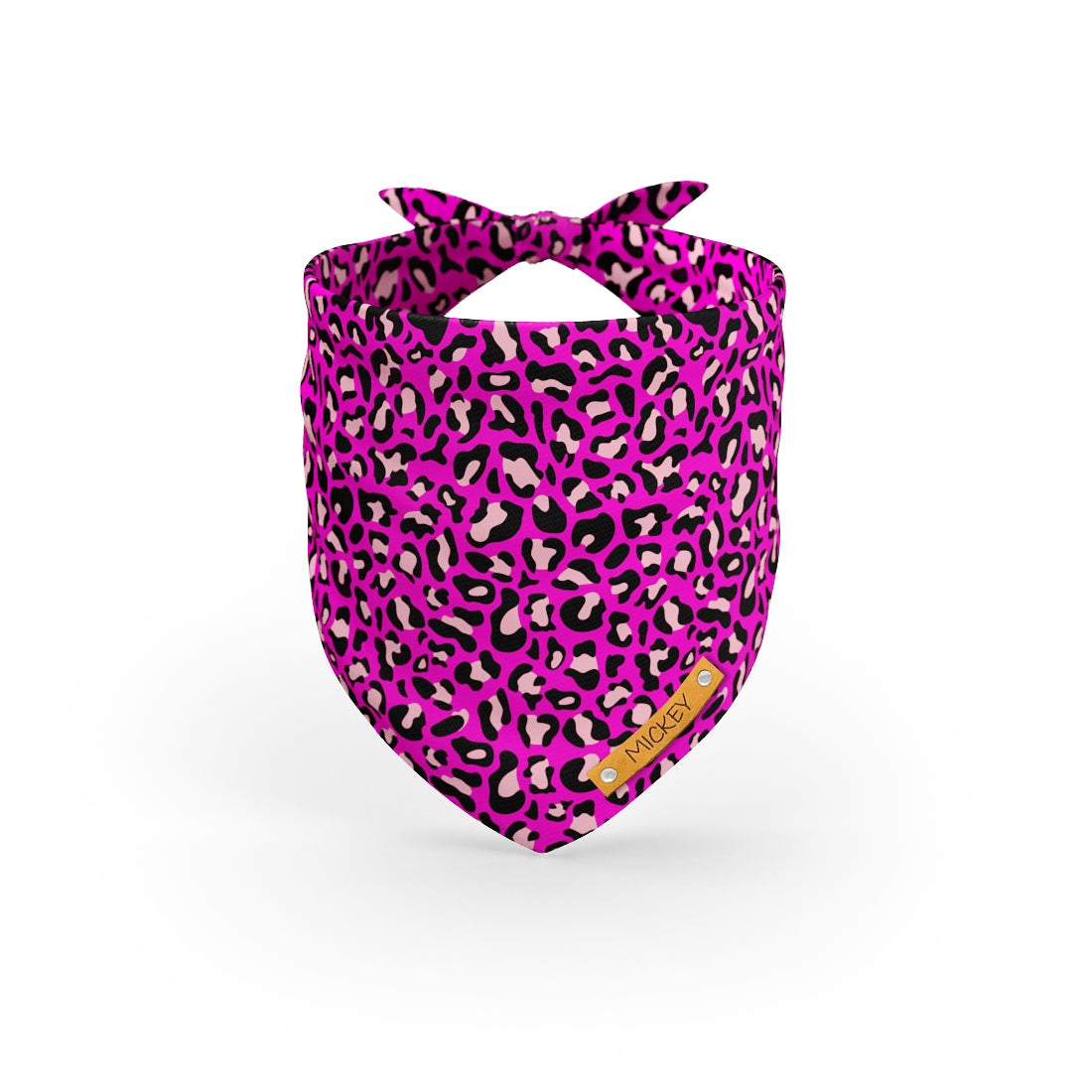 Leopard Rose Personalisiertes Hundemode-Bandana