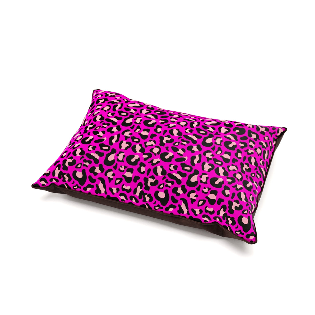 Crazy Leopard Rose Personalized Pillow Style Fashion Dog Bed