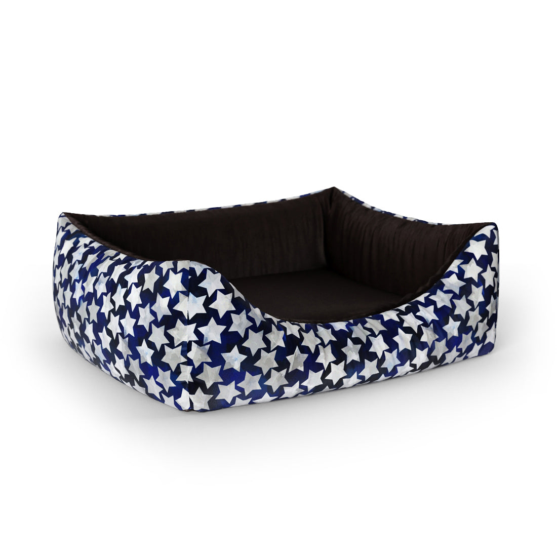 Deep Stars Cosmic Personalisiertes Lounge-Hundebett mit Eingang