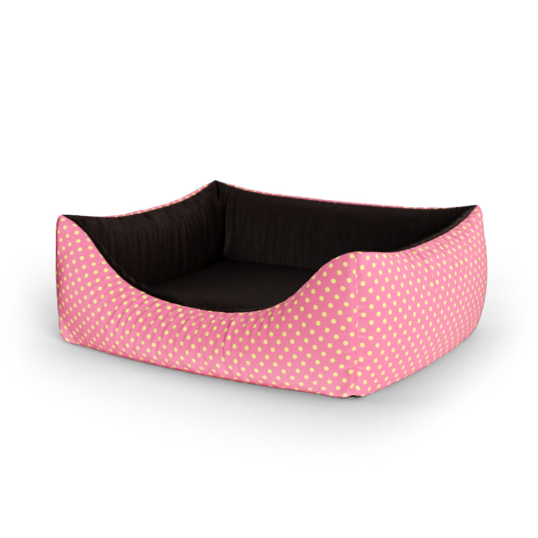 Trio Polka Dots Palle Personalized Lounge Dog Bed With Entrance