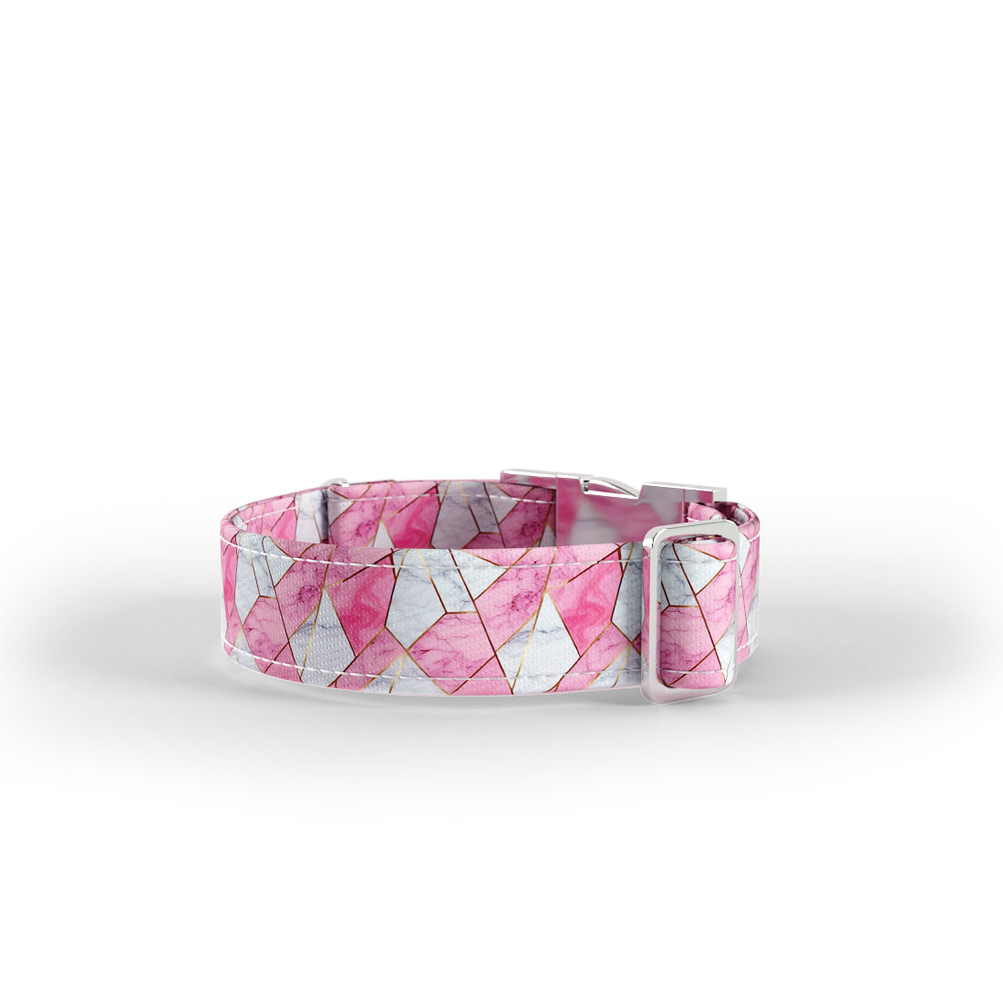 Pink Marble  Kobi Personalized Dog Collar