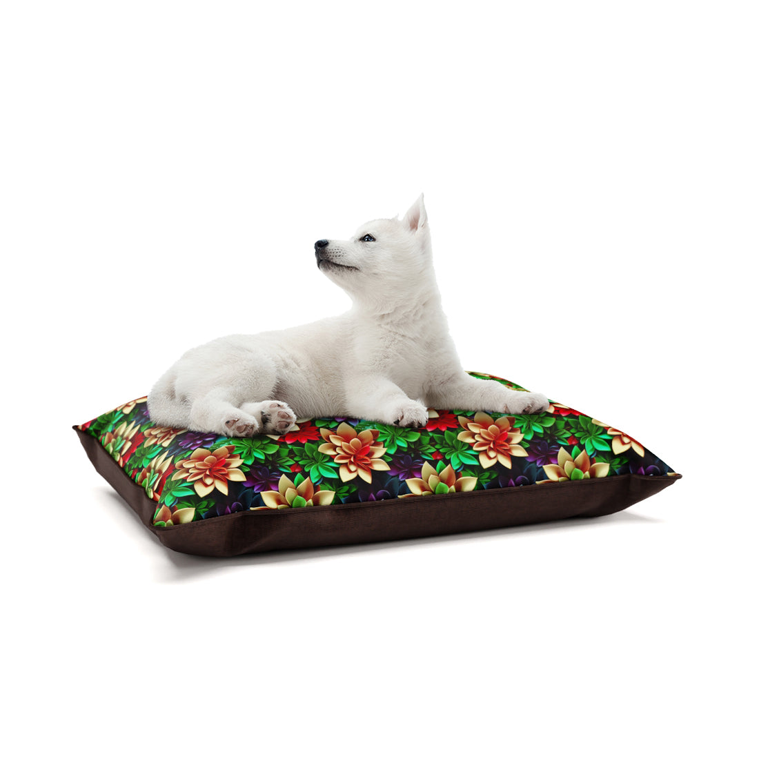 Garden Flowers Malachite Personalized Pillow Style Fashion Dog Bed