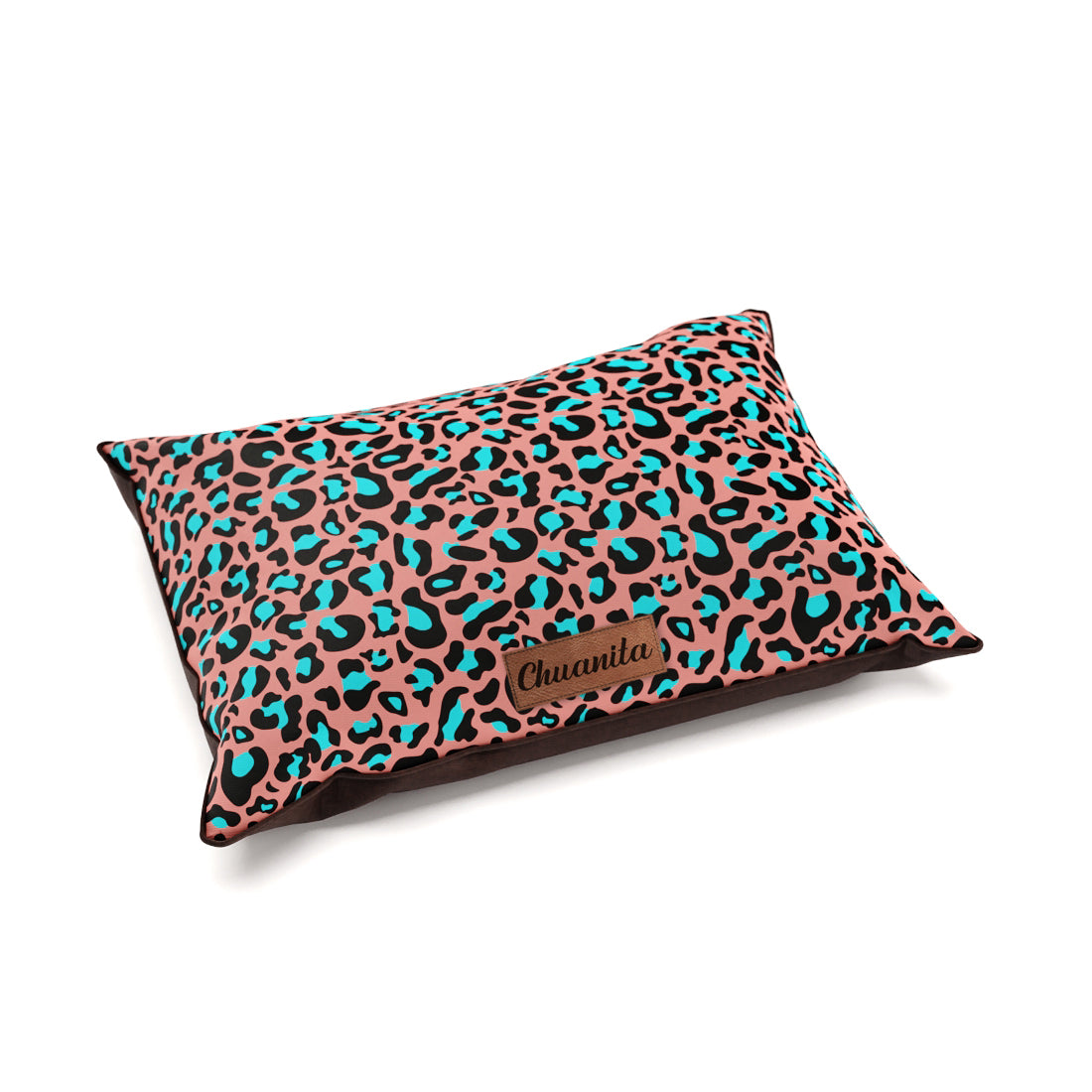 Crazy Leopard Genta Personalized Pillow Style Fashion Dog Bed