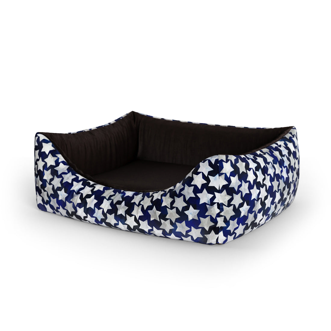 Deep Stars Cosmic Personalized Lounge Dog Bed With Entrance