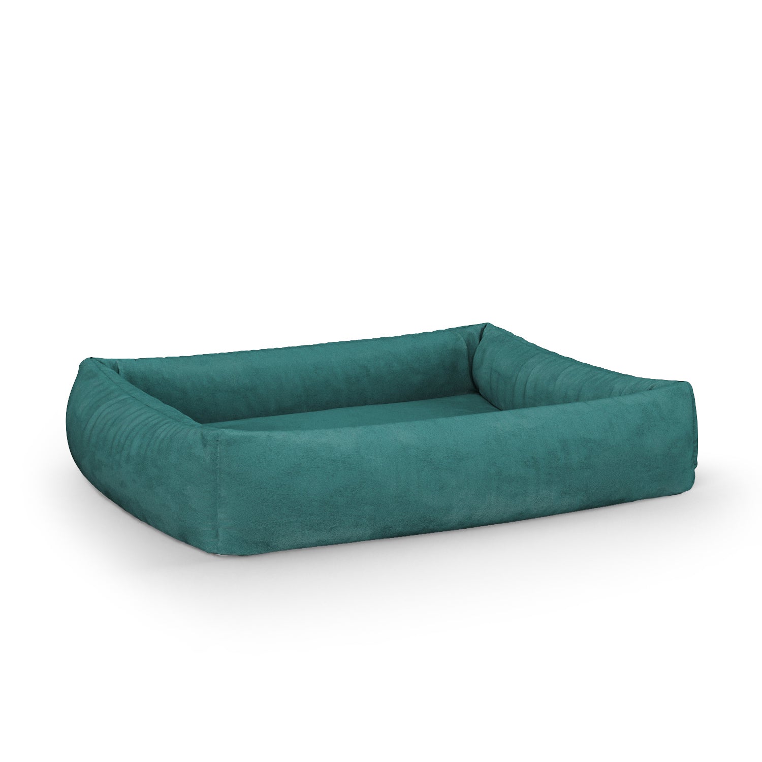 Luxury Velvet Look Sacramento Personalized Lounge Dog Bed With Sides