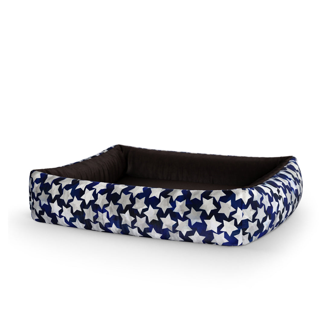 Deep Stars Cosmic Personalized Lounge Dog Bed With Sides