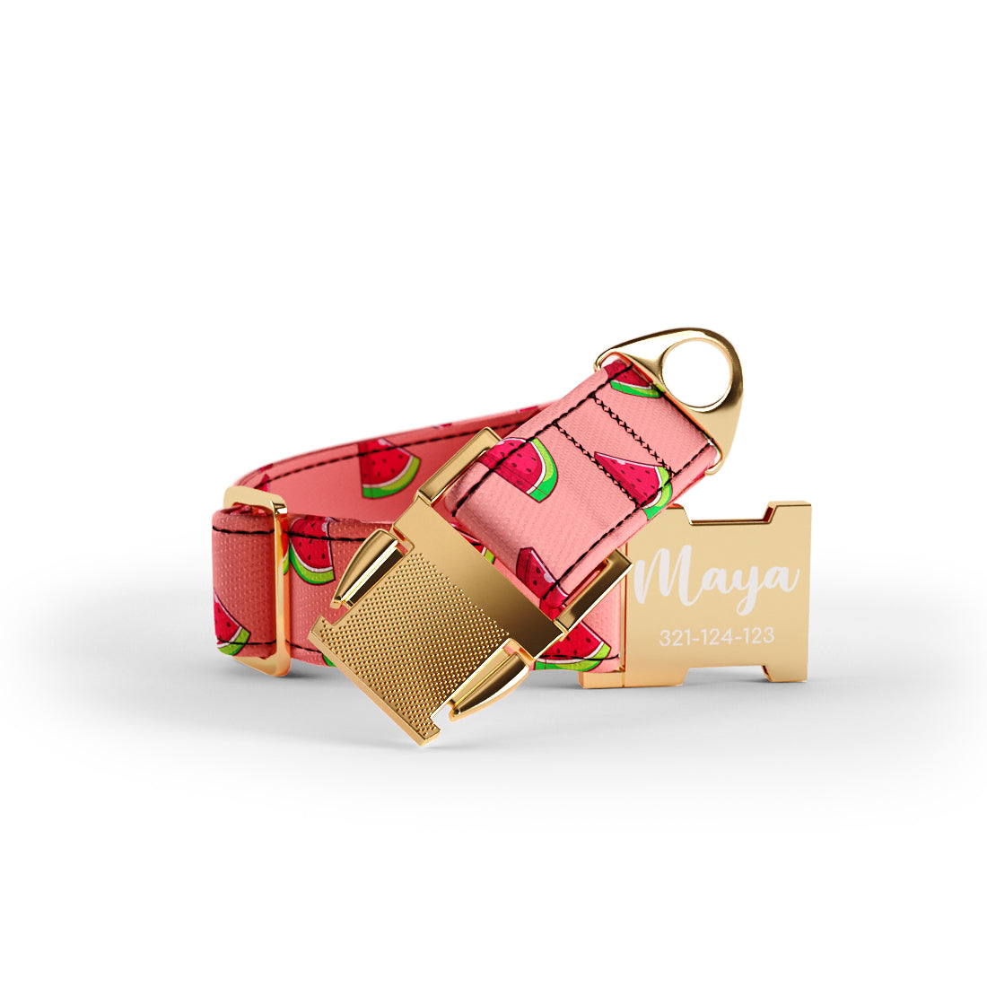 Wattermelon Mimi Personalized Dog Collar